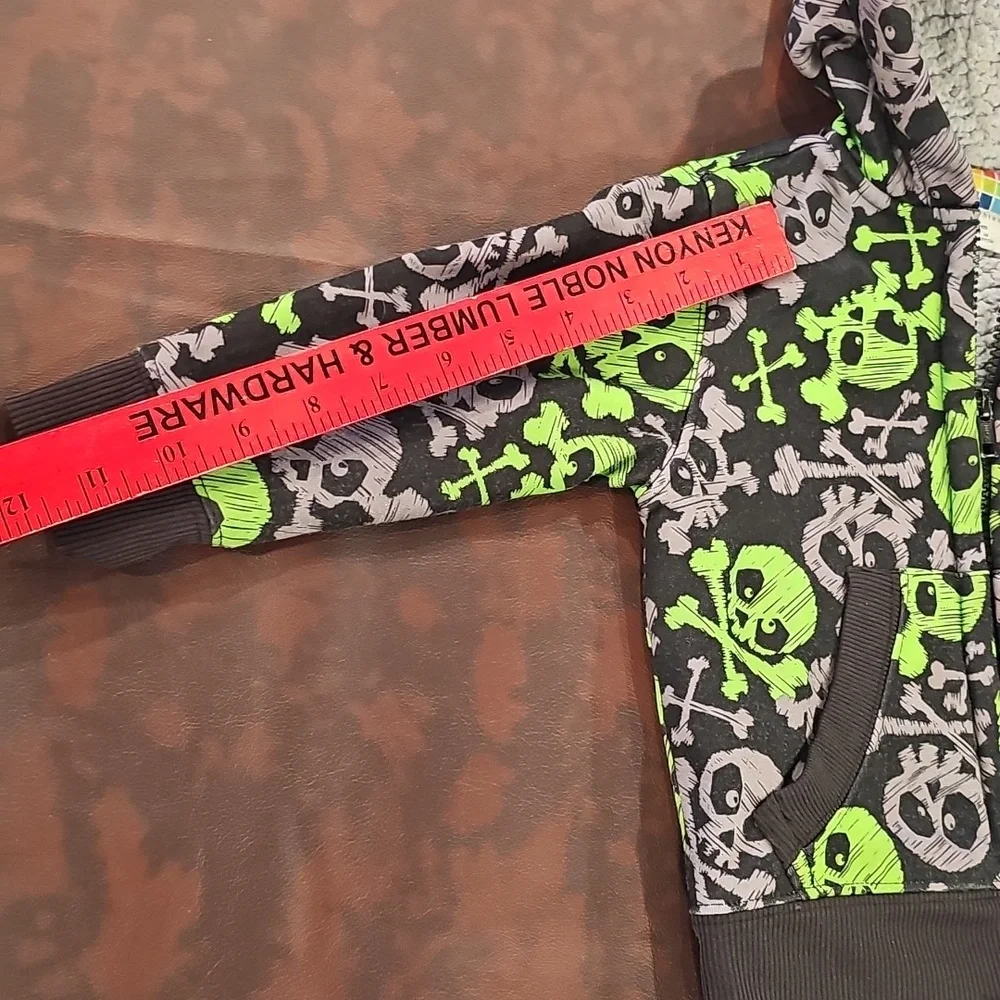V Toddler Boys Skull Jacket For 18 Months